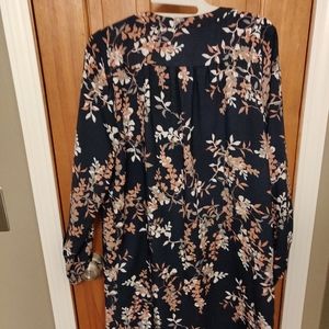Long sleeved shift dress